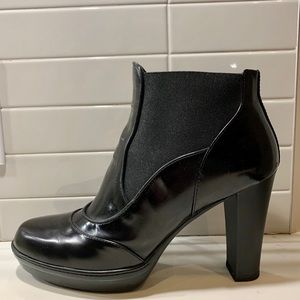 🎉SALE TOD’s platform, block heel leather ankle boot